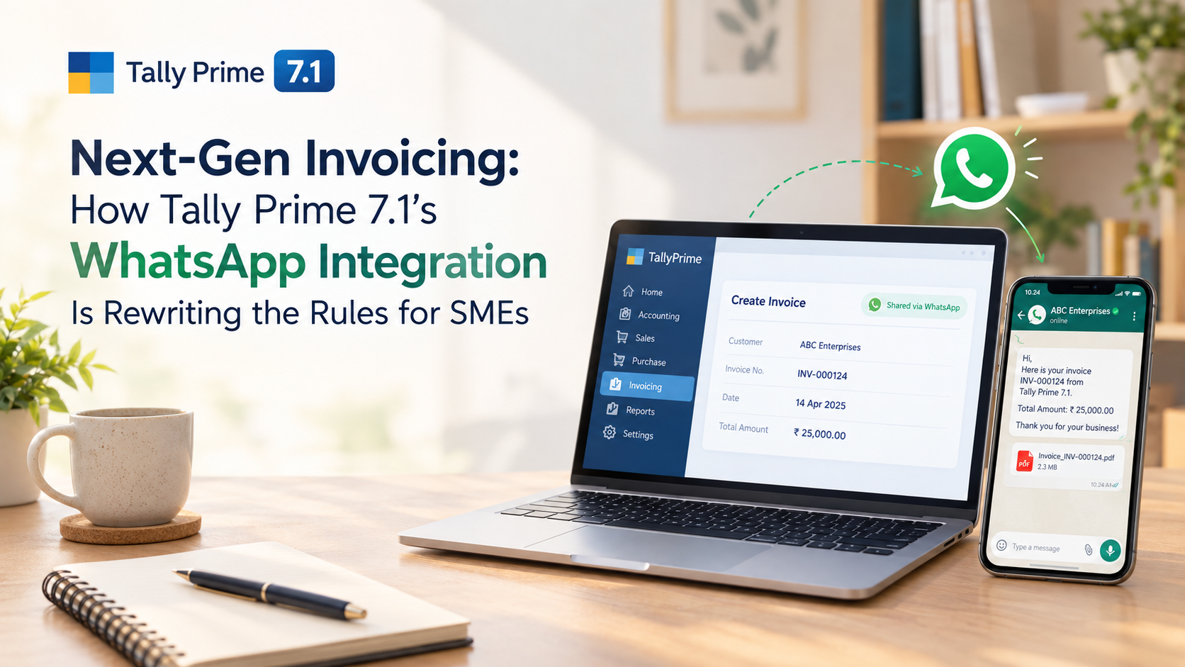 Next-Gen Invoicing: How Tally Prime 7.1's WhatsApp Integration Is Rewriting the Rules for SMEs